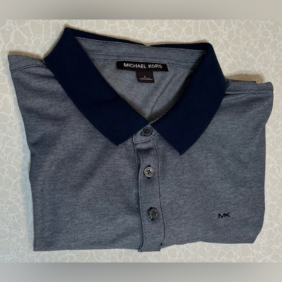 Michael Kors Men Short Sleeve Polo Shirt : Size : Large but run Medium - Picture 6 of 8